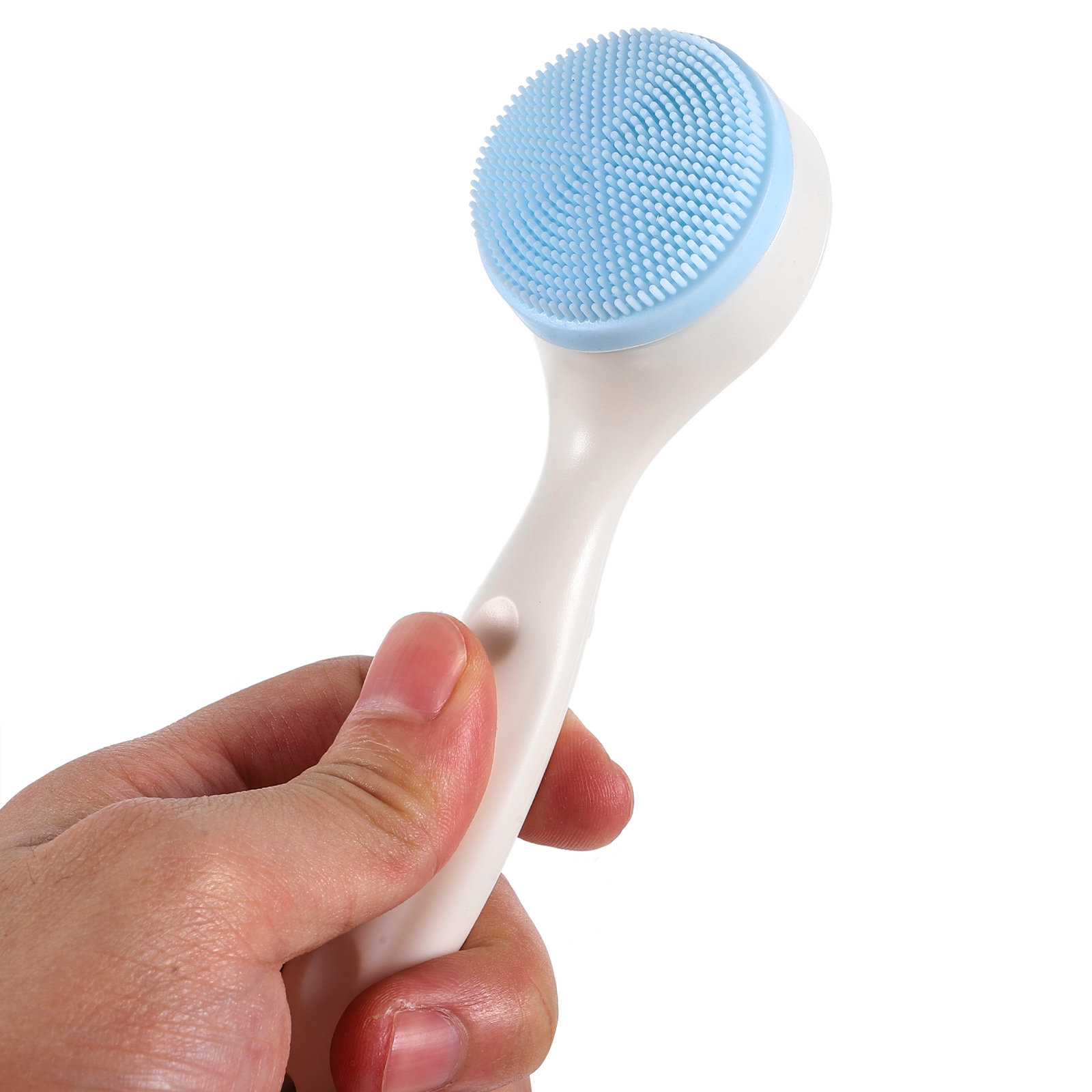 Silicone Face Scrubber Electric - 2 ชิ้นแปรงทำความสะอาดผิวหน้าซิลิโคนแปรงทำความสะอาดใบหน้าด้ามจับกันลื่นนวดขัดผิวหน้าสำหรับผู้หญิงเหมาะสำหรับทุกสภาพผิว