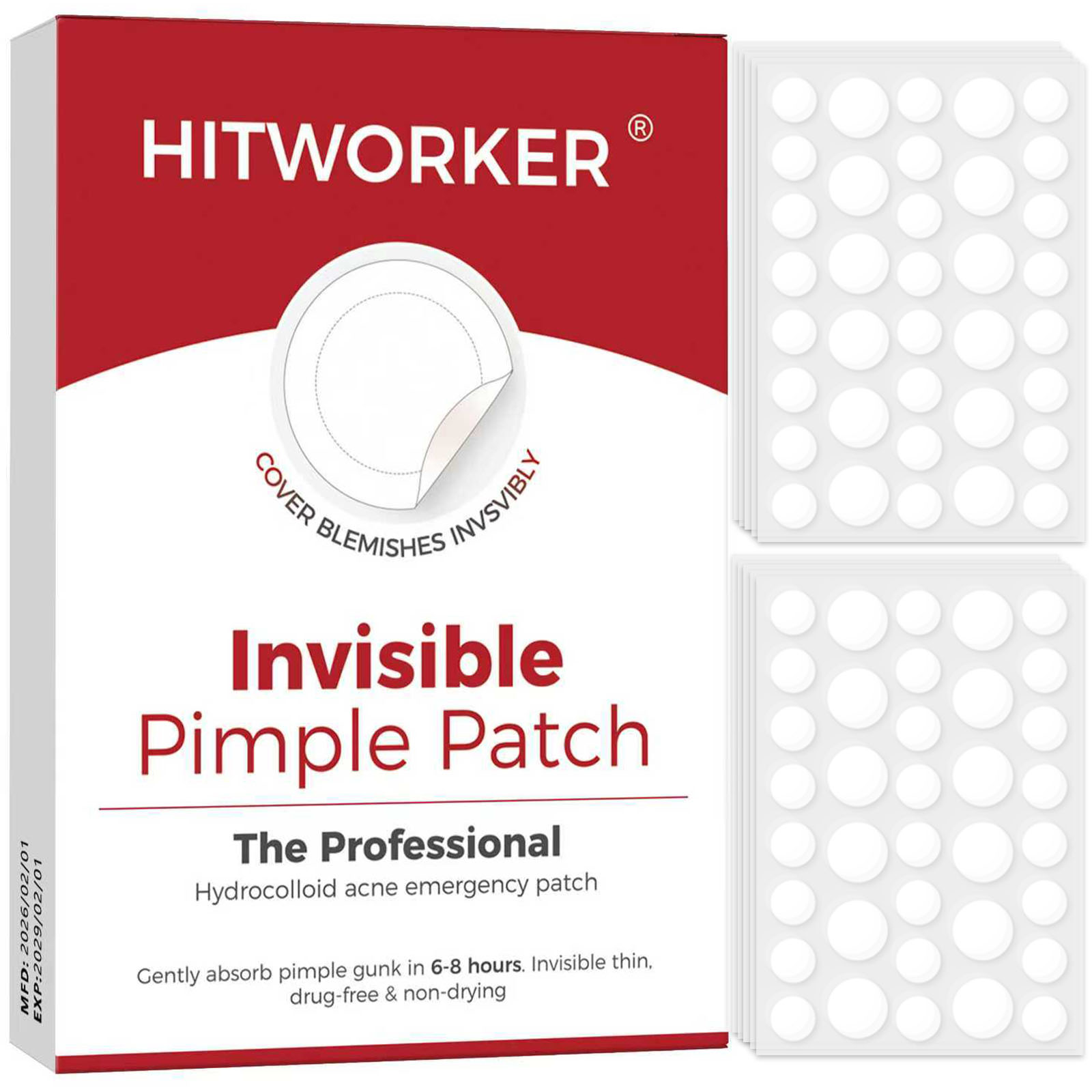 Hydrocolloid Pimple Patch - แผ่นปิดสิวไฮโดรคอลลอยด์ 36/360 ชิ้นต่อกล่อง ปราศจากแอลกอฮอล์ อ่อนโยน ไม่ระคายเคือง