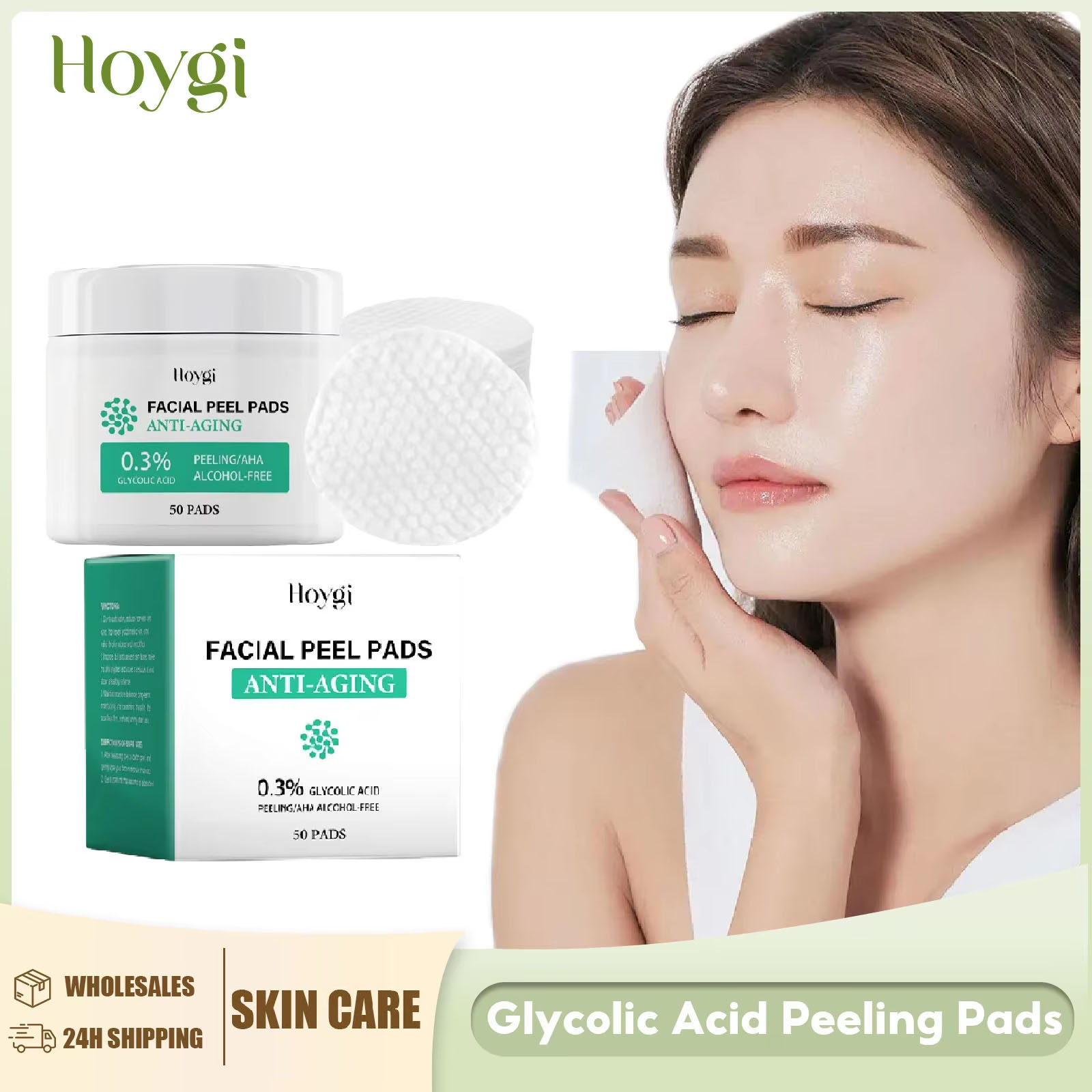 Salicylic Acid Blackhead Remover - Glycolic Acid สําลีแผ่นรูขุมขน Blackhead Removal Oil