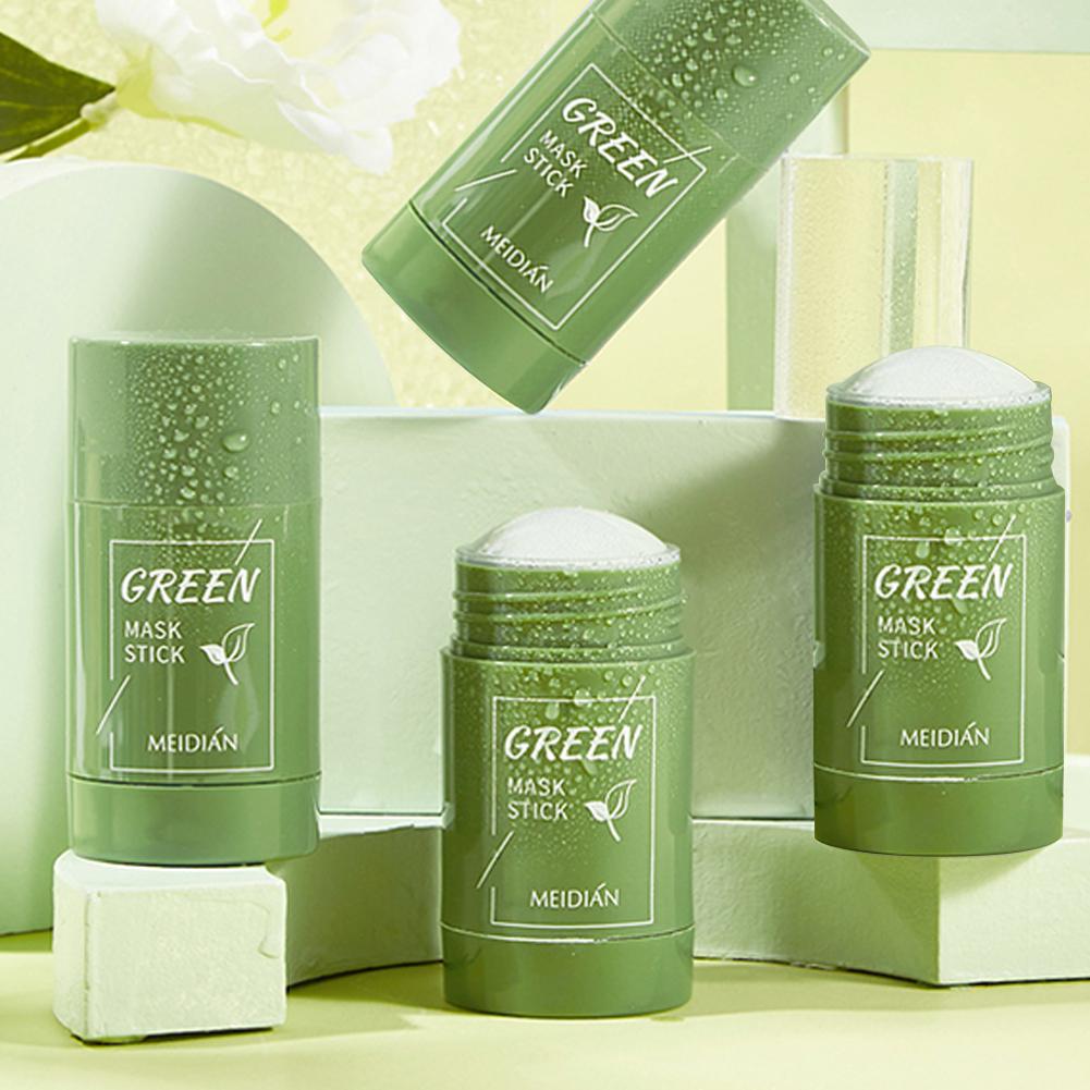 Green Tea Cleansing Clay Mask - มาส์กหน้าชาเขียวแท่ง ทำความสะอาดรูขุมขน ควบคุมความมัน บำรุงผิวชุ่มชื้น ขจัดสิ่งสกปรก ผลัดเซลล์ผิว