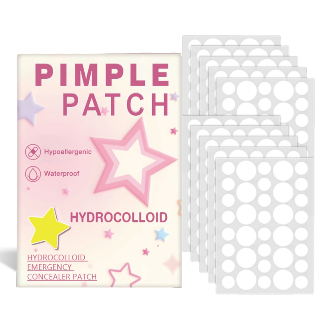 Hydrocolloid Pimple Patch - แผ่นแปะสิวไฮโดรคอลลอยด์, สติ๊กเกอร์ปิดสิวไฮโดรคอลลอยด์, ปกปิดสิวและรอยตำหนิ, สติ๊กเกอร์สำหรับกลางคืนสำหรับใบหน้าและผิว