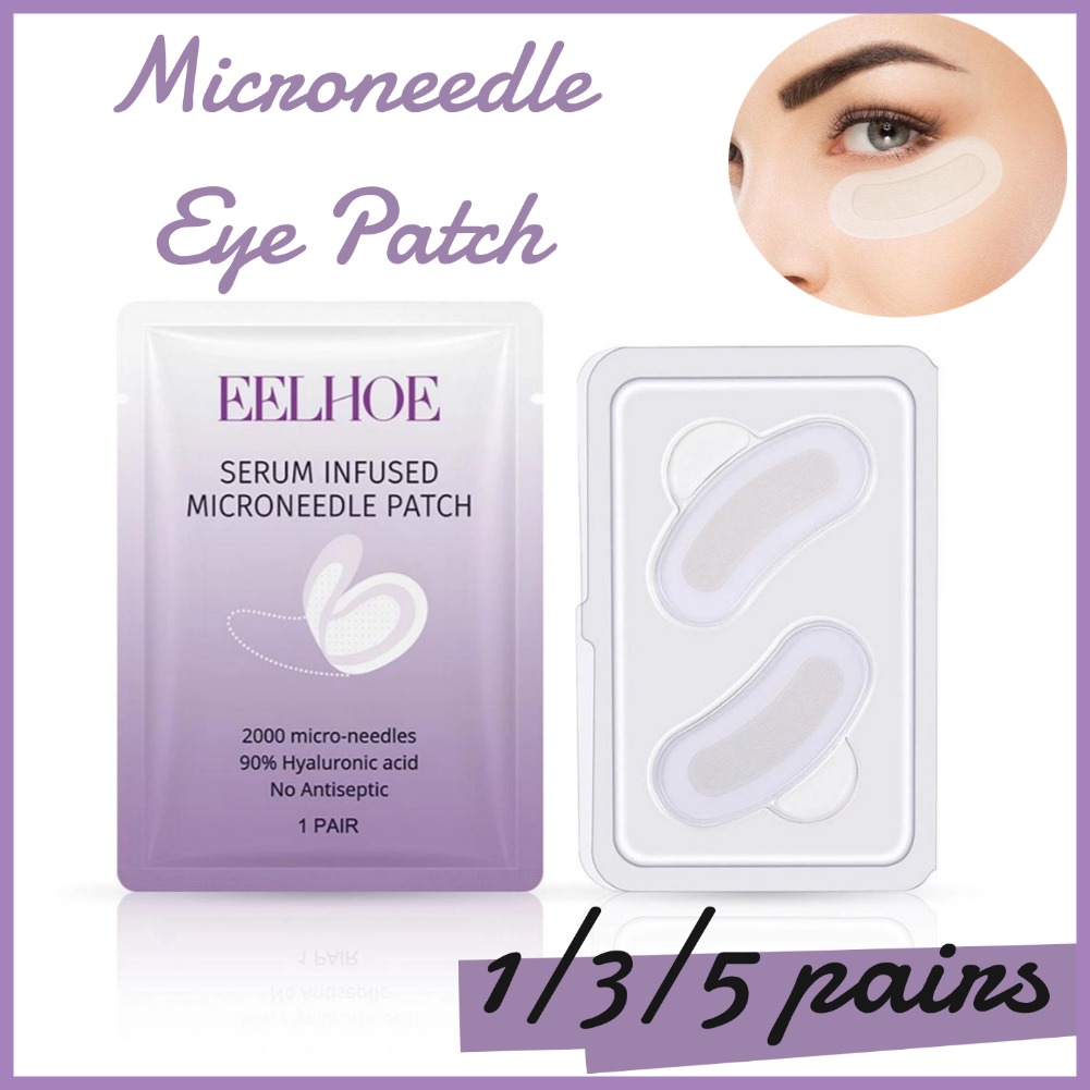 Collagen Under Eye Patches - คอลลาเจน Microneedle EYE PATCH กรดไฮยาลูโรนิกละลายน้ําได้ Microneedle