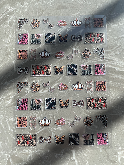 Nail Art - สติกเกอร์ลายการ์ตูนน่ารัก PVC ขนาดเล็ก สำหรับตกแต่งเล็บ ขวดน้ำ กล่อง