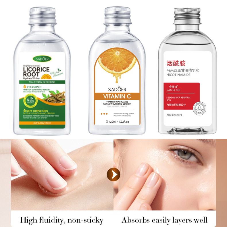 Niacinamide Pore Shrinking Essence - เซรั่มบำรุงผิวหน้า วีซี ไนอาซินาไมด์ ผสมกลีเซอรีนและสารสกัดจากรากชะเอมเทศ ช่วยให้ผิวขาวกระจ่างใส บำรุงผิว
