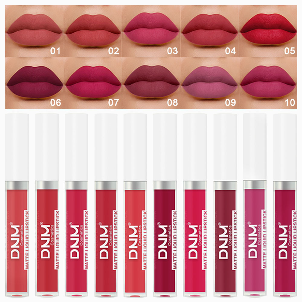 Matte Velvet Lip Tint Long Lasting - DNM 18 สี ลิปกลอสเนื้อแมทท์ กันน้ำ ติดทนนาน