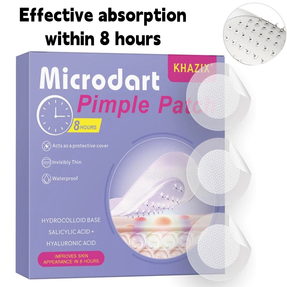 Hydrocolloid Pimple Patch - แผ่นแปะสิวไฮโดรคอลลอยด์แบบไมโครนีดเดิล แผ่นแปะสิวบางเฉียบ มองไม่เห็น ใช้งานได้ 8 ชั่วโมง