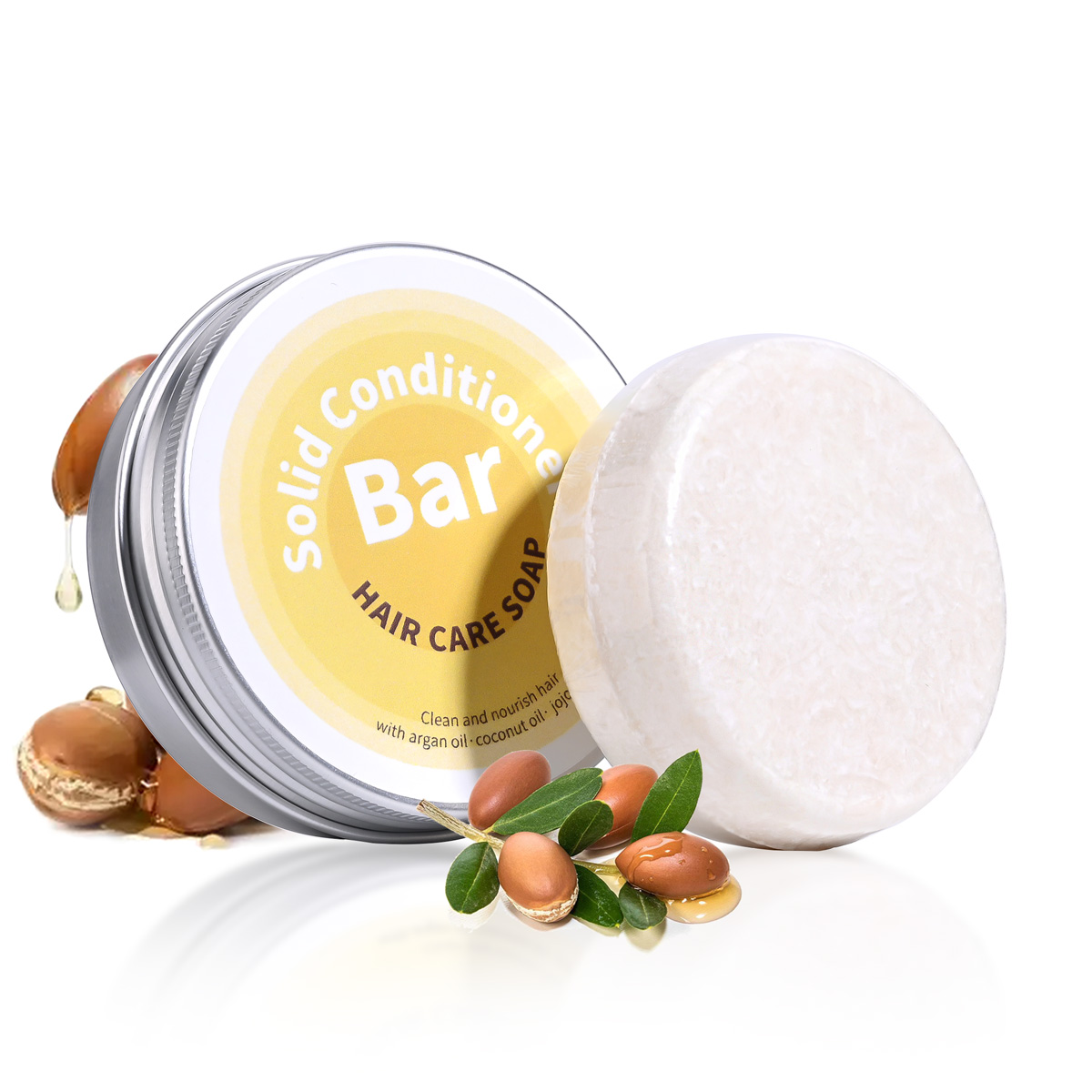 Hair Care - สบู่แชมพูบำรุงผมสูตรน้ำมันหอมระเหยจากพืช ผสมน้ำมันอาร์แกน น้ำมันมะพร้าว น้ำมันโจโจ้บา บำรุงล้ำลึก ใช้ร่วมกับแชมพู