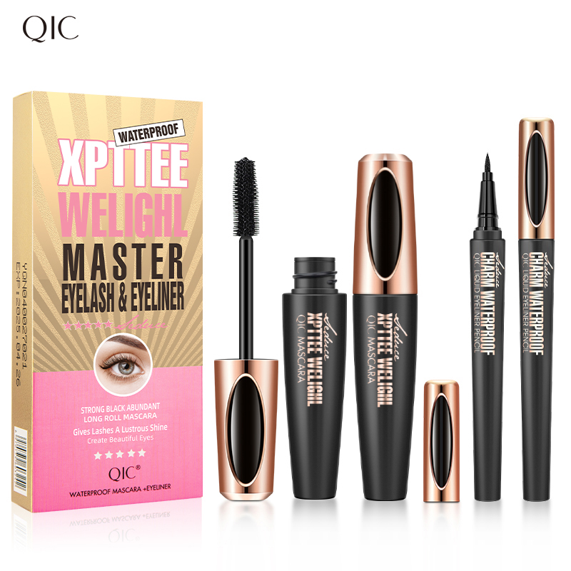 Waterproof Liquid Eyeliner Pen - ดินสออายไลเนอร์ 4D มาสคาร่ากันน้ําชุดเครื่องสําอาง Eye Liner หนา