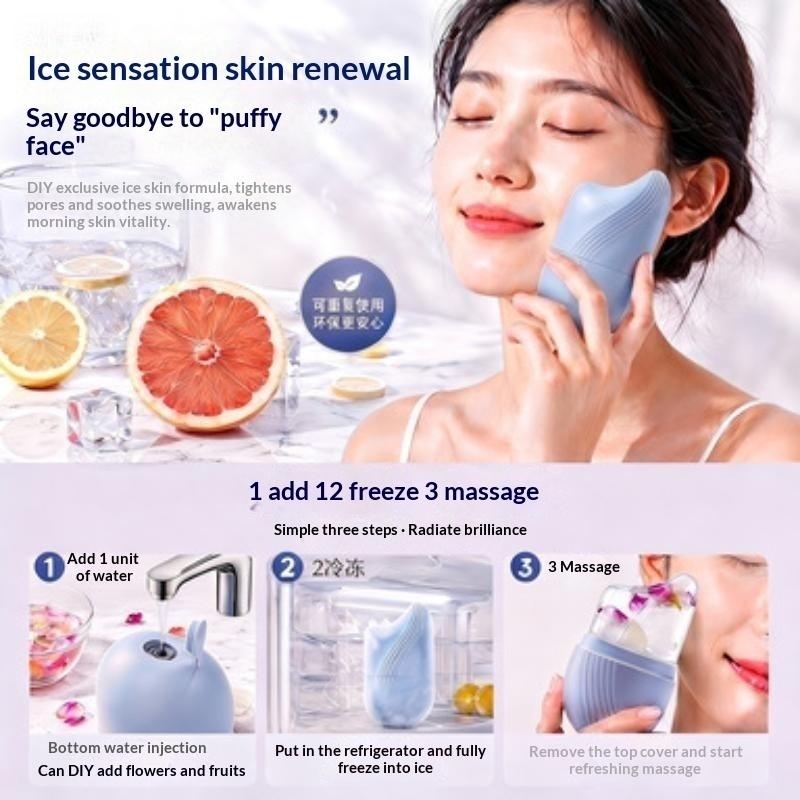 แม่พิมพ์ซิลิโคนสำหรับทำลูกกลิ้ - Face Ice Roller Puffiness บทวิจารณ์และราคา