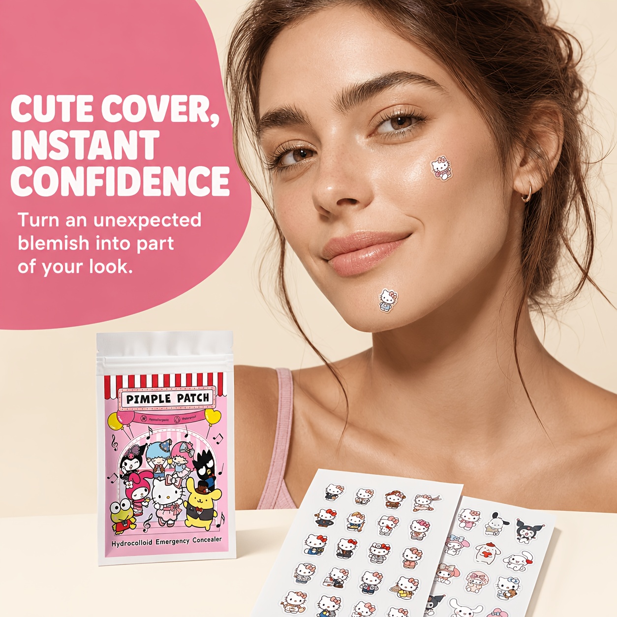 แผ่นแปะสิว Hello Kitty 40/120  - Skincare บทวิจารณ์และราคา