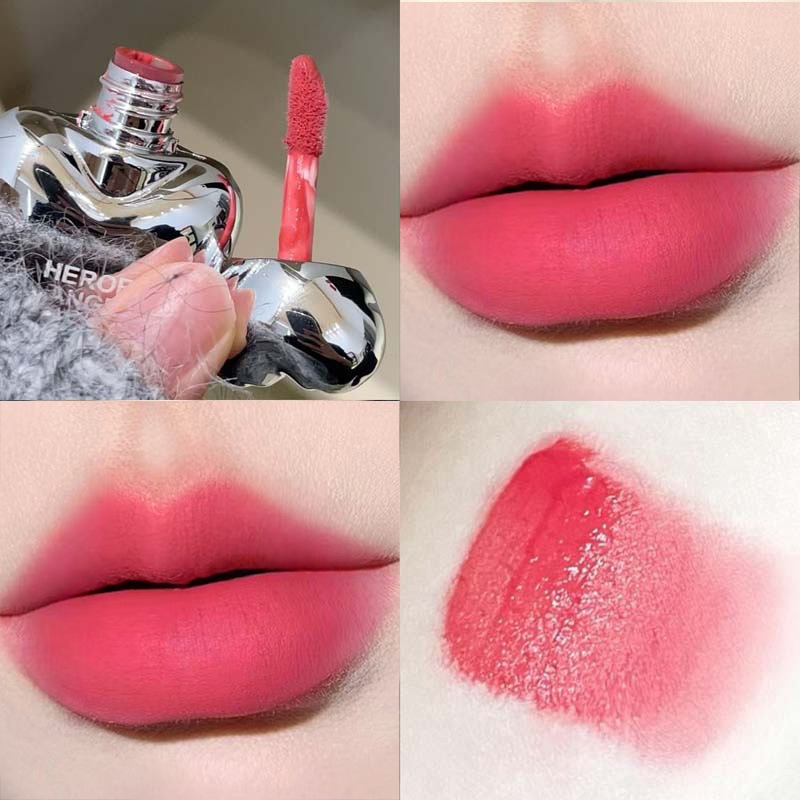 พีชหัวใจ Silky Matte ลิปสติก V - Matte Velvet Lip Tint Long Lasting บทวิจารณ์และราคา