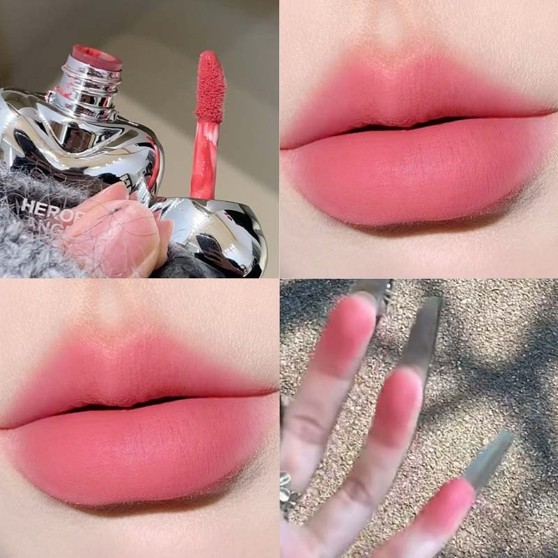 พีชหัวใจ Silky Matte ลิปสติก V - Matte Velvet Lip Tint Long Lasting บทวิจารณ์และราคา