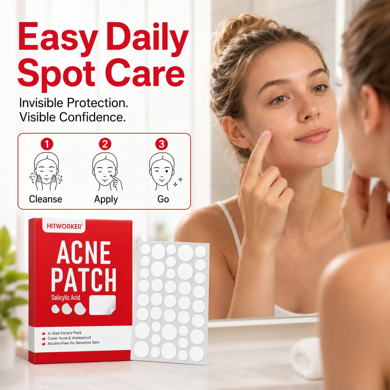แผ่นแปะสิวไฮโดรคอลลอยด์, 510 ช - Hydrocolloid Pimple Patch บทวิจารณ์และราคา