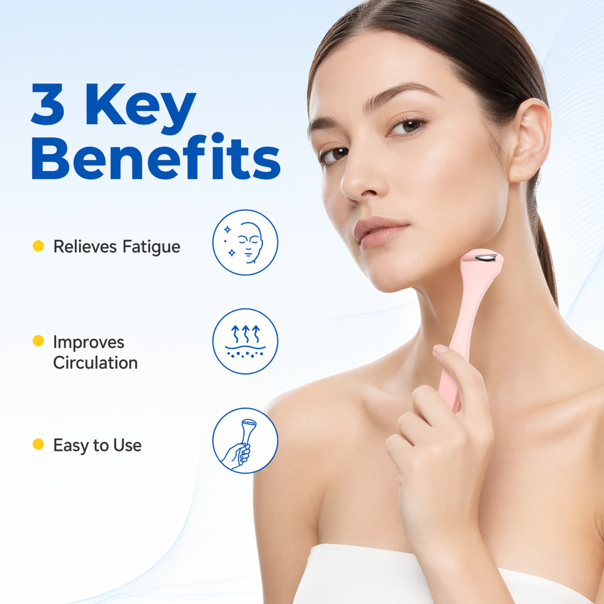 ลูกกลิ้งน้ำแข็งสำหรับบรรเทาอาก - Face Ice Roller Puffiness บทวิจารณ์และราคา