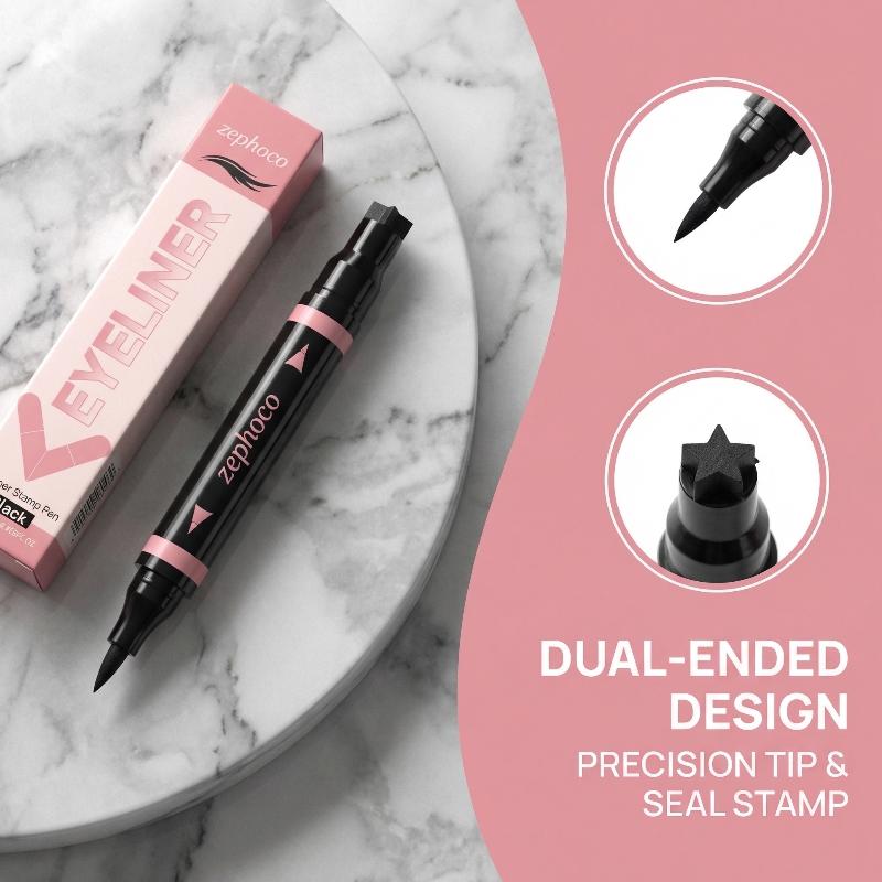 อายไลเนอร์แบบแสตมป์สีน้ำตาลดำ  - Waterproof Liquid Eyeliner Pen บทวิจารณ์และราคา