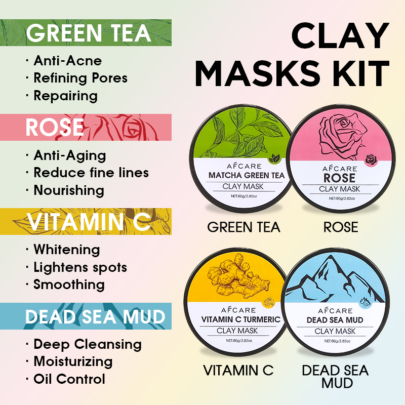 ชุดมาส์กหน้าดินเหนียว 4 ชิ้น - - Green Tea Cleansing Clay Mask บทวิจารณ์และราคา