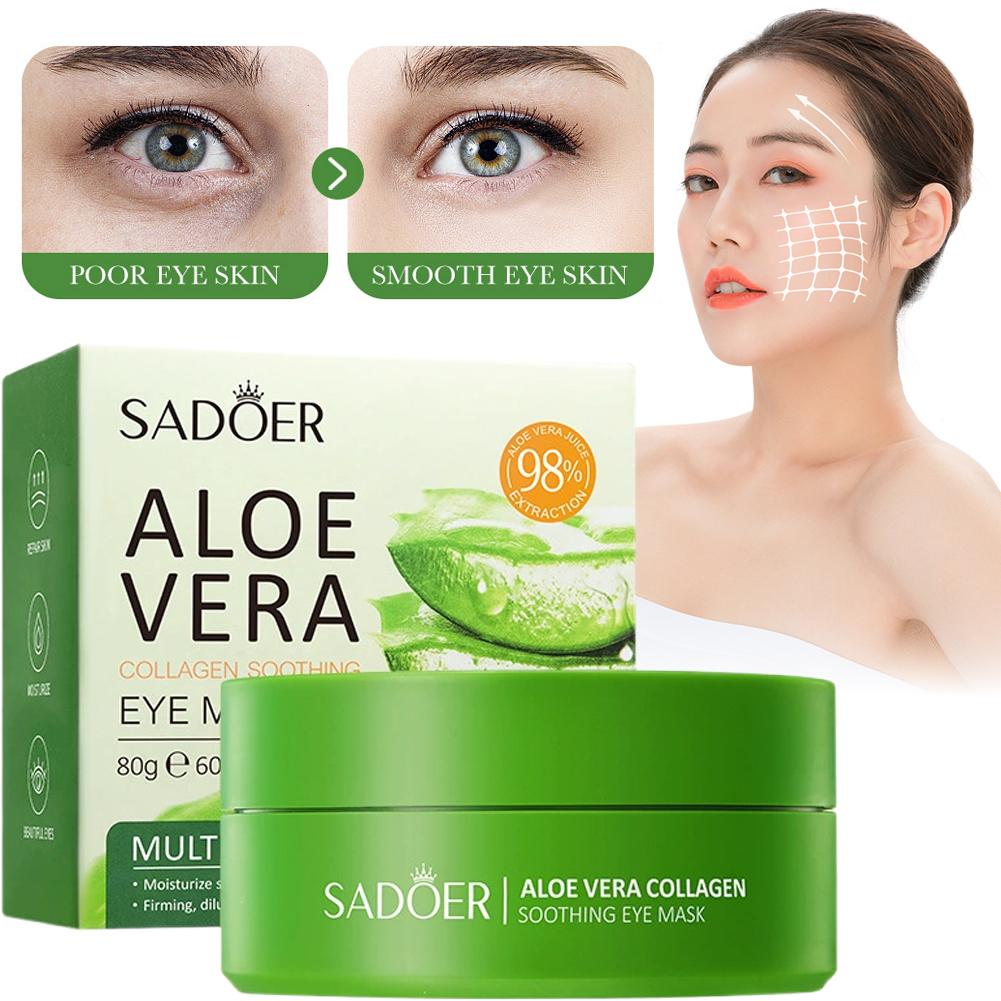 แผ่นมาส์กเจลว่านหางจระเข้ผสมคอ - Collagen Under Eye Patches บทวิจารณ์และราคา