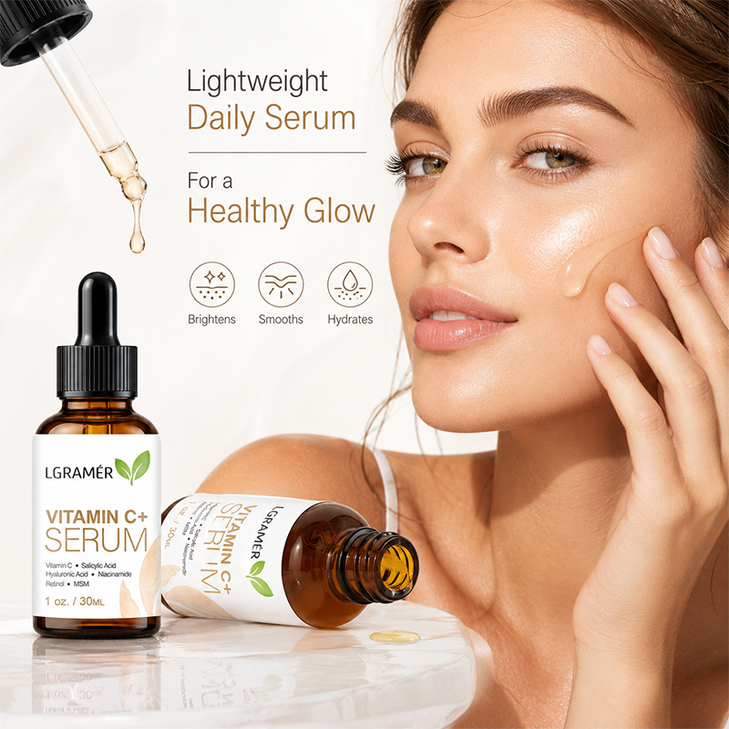 เซรั่มบำรุงผิวหน้าวิตามินซี+ไฮ - Hyaluronic Acid Facial Serum บทวิจารณ์และราคา