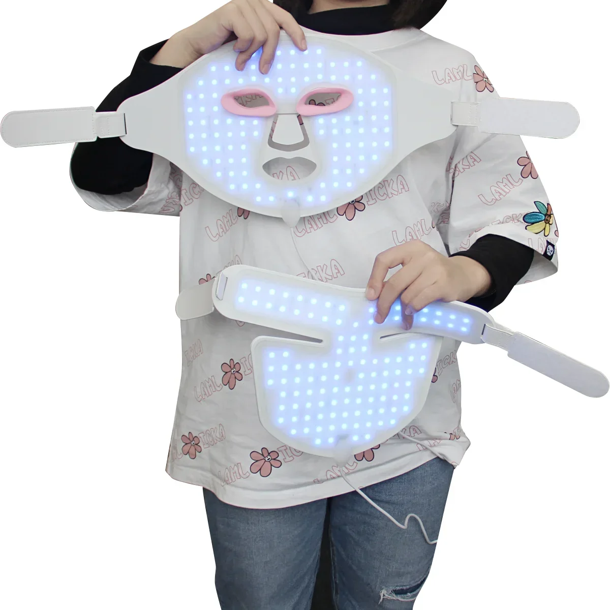 หน้ากากซิลิโคน LED บำบัดแสงสีแ - Led Light Therapy Face Mask บทวิจารณ์และราคา