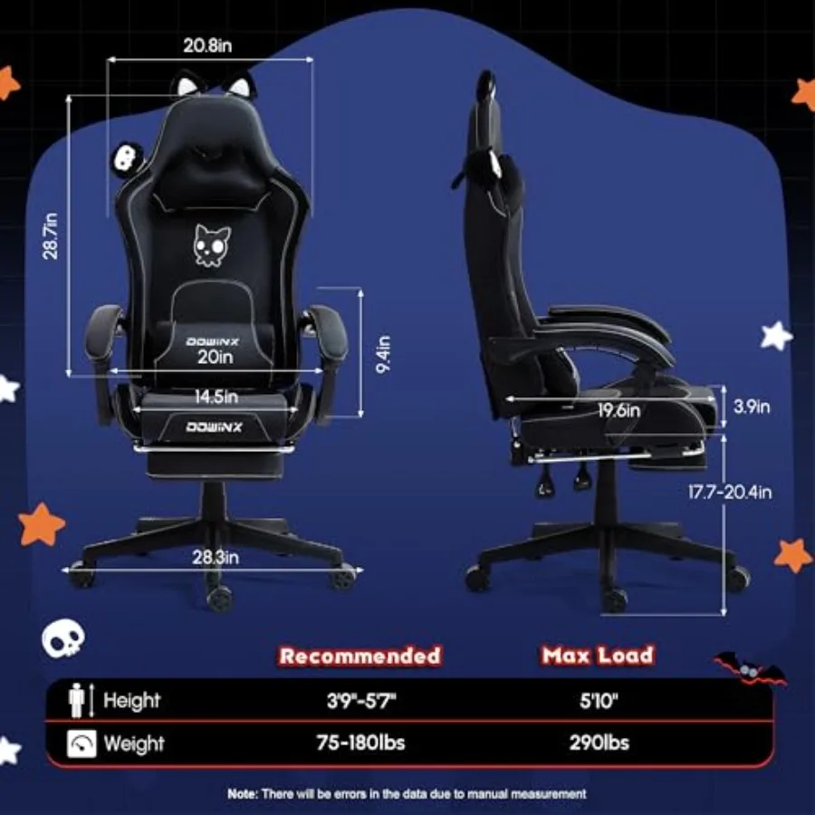 เก้าอี้เกมมิ่งสำหรับผู้ใหญ่พร้ - Massage บทวิจารณ์และราคา