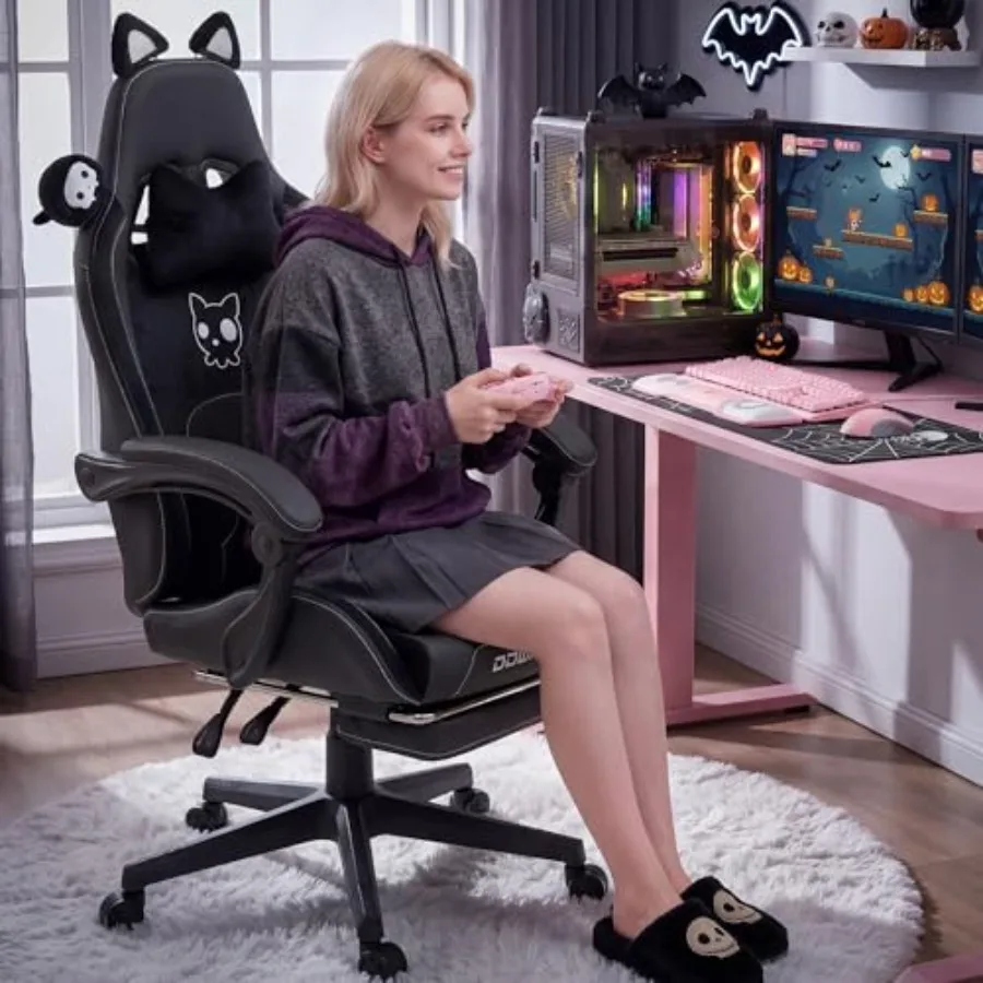 เก้าอี้เกมมิ่งสำหรับผู้ใหญ่พร้ - Massage บทวิจารณ์และราคา