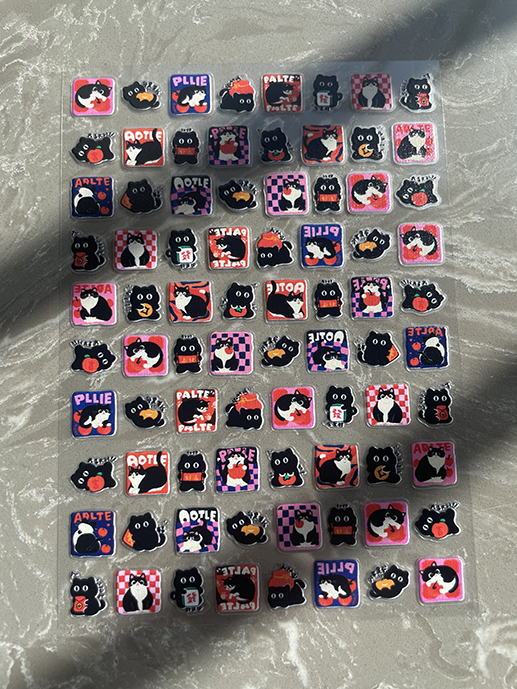 สติกเกอร์ลายการ์ตูนน่ารัก PVC  - Nail Art บทวิจารณ์และราคา