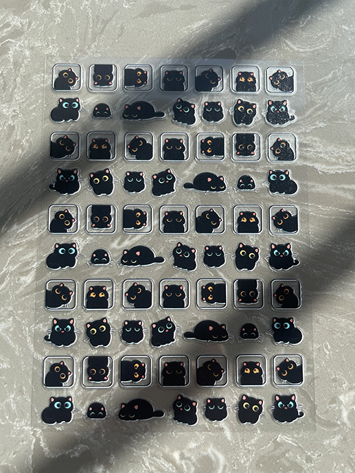 สติกเกอร์ลายการ์ตูนน่ารัก PVC  - Nail Art บทวิจารณ์และราคา