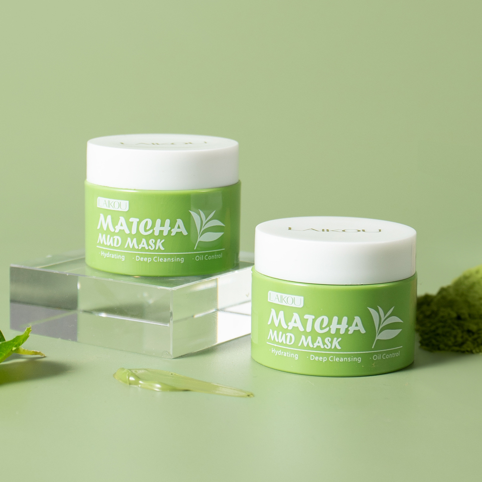 LAIKOU มาส์กโคลนชาเขียวมัทฉะ 2 - Green Tea Cleansing Clay Mask บทวิจารณ์และราคา