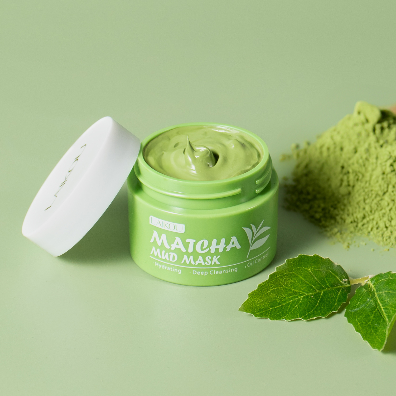 LAIKOU มาส์กโคลนชาเขียวมัทฉะ 2 - Green Tea Cleansing Clay Mask บทวิจารณ์และราคา