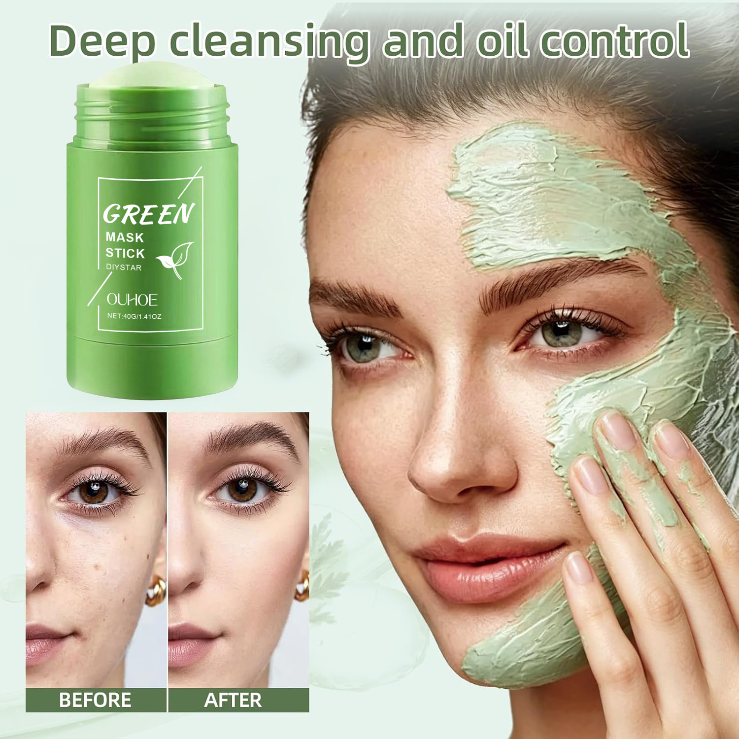 มาส์กทำความสะอาดรูขุมขนลึก ชาเ - Green Tea Cleansing Clay Mask บทวิจารณ์และราคา
