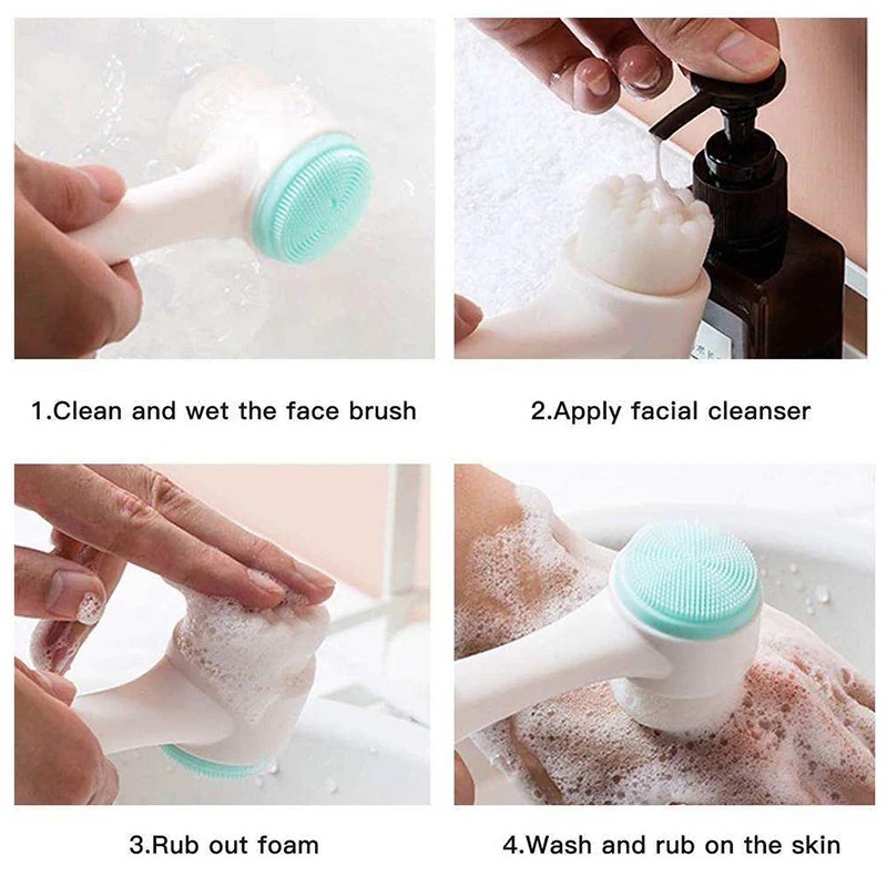 แปรงทำความสะอาดผิวหน้าแบบ 3 มิ - Silicone Face Scrubber Electric บทวิจารณ์และราคา