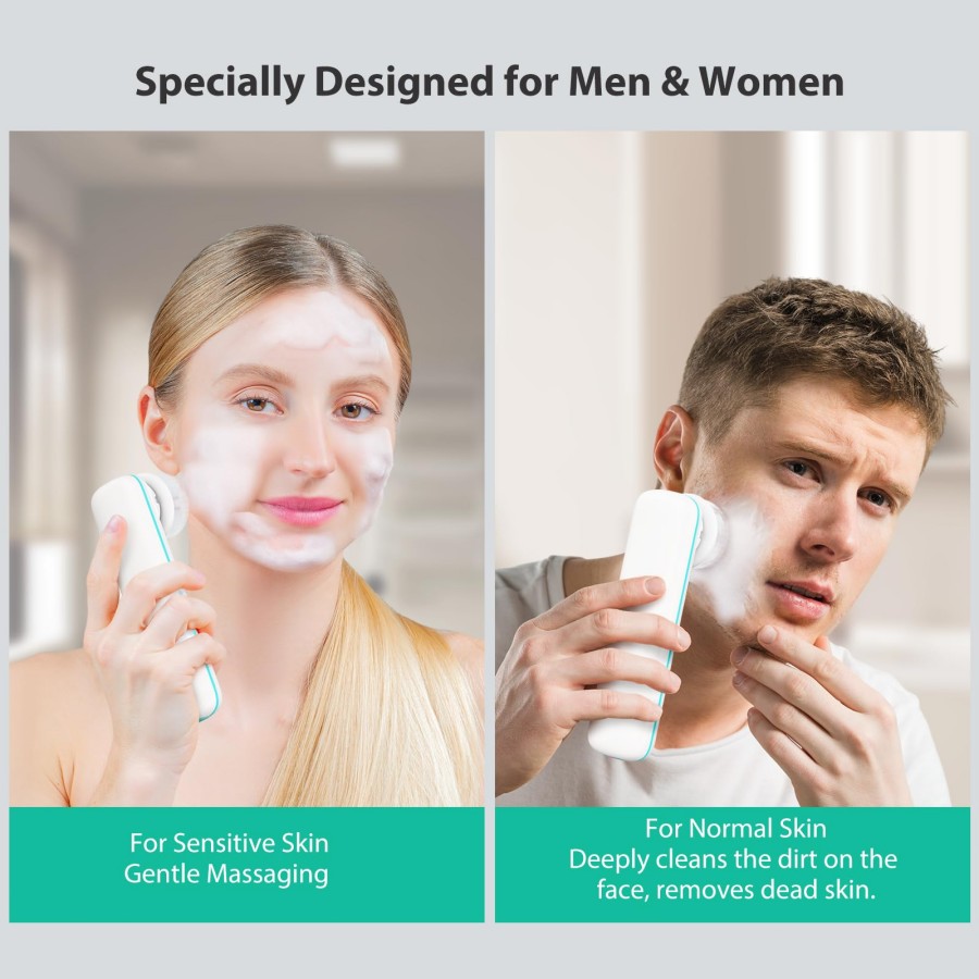 แปรงทำความสะอาดผิวหน้า, เครื่อ - Silicone Face Scrubber Electric บทวิจารณ์และราคา