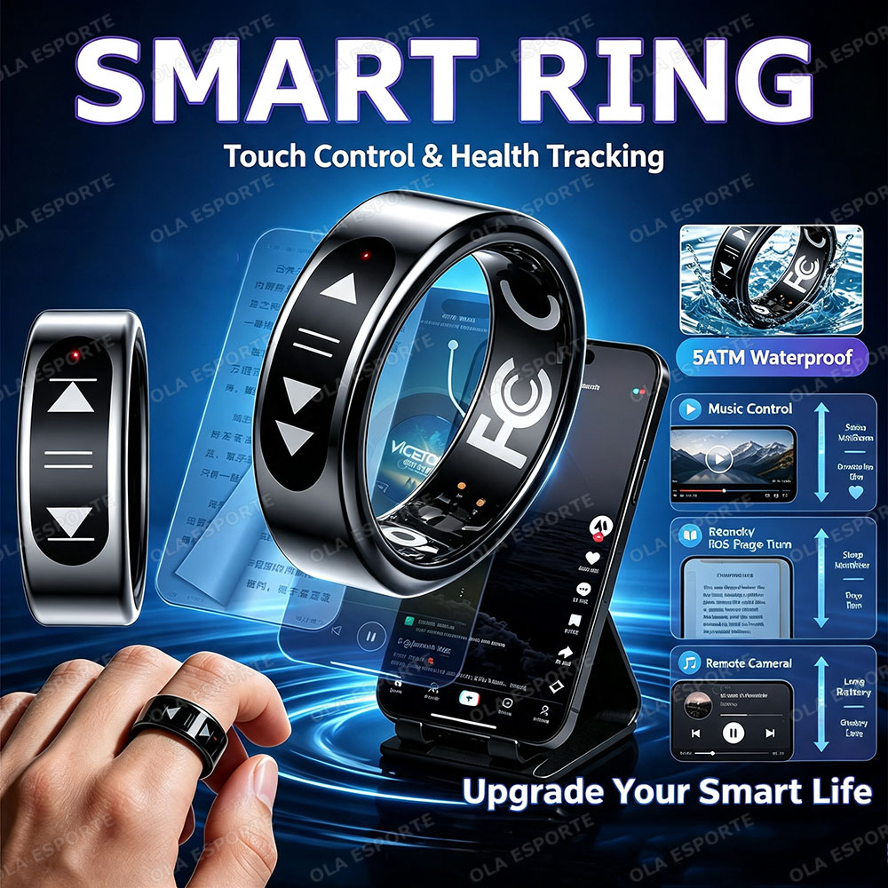 แหวนอัจฉริยะควบคุมด้วยระบบสัมผ - Health Monitors บทวิจารณ์และราคา