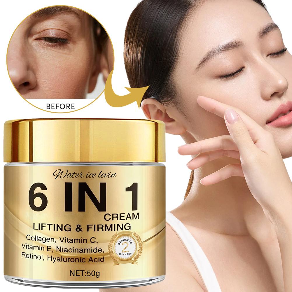 ครีมลดริ้วรอย 6 in 1 คอลลาเจน  - Retinol Anti Wrinkle Cream บทวิจารณ์และราคา