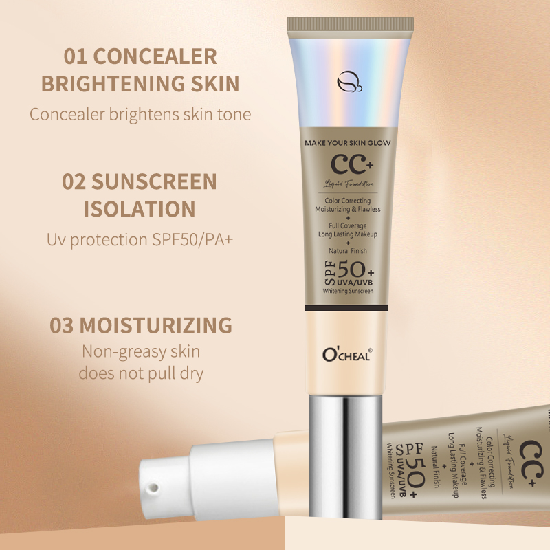 Ocheal 30g CC ครีมรองพื้นคอนซี - Spf 50 Waterproof Sunscreen บทวิจารณ์และราคา