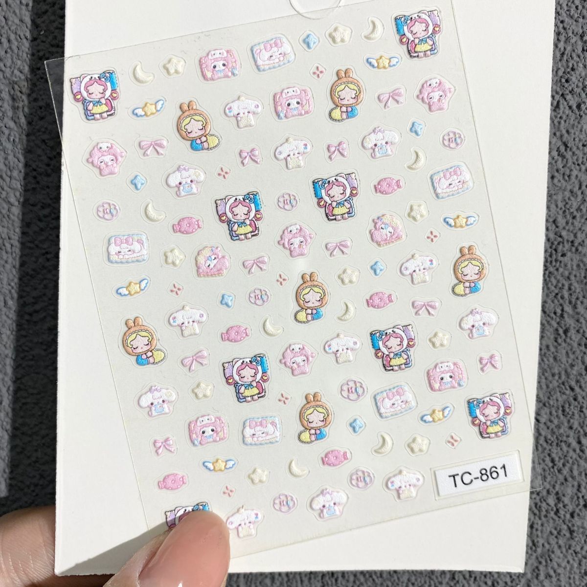สติกเกอร์ติดเล็บลายแกะน่ารักเล - Nail Art บทวิจารณ์และราคา