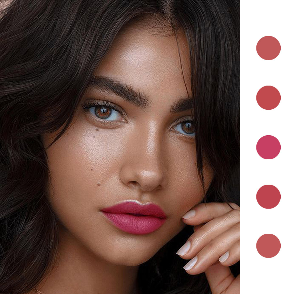 DNM 18 สี ลิปกลอสเนื้อแมทท์ กั - Matte Velvet Lip Tint Long Lasting บทวิจารณ์และราคา