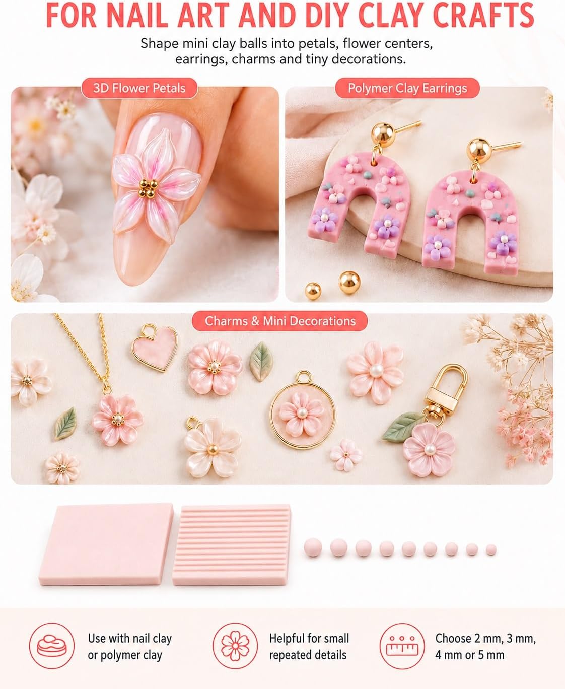 เครื่องมือทำลูกปัดเจล 3D สำหรั - Nail Art บทวิจารณ์และราคา