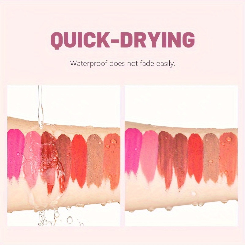 1 ชิ้นกันน้ํา Matte Velvet Lip - Matte Velvet Lip Tint Long Lasting บทวิจารณ์และราคา