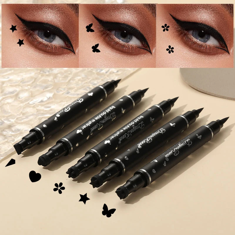 ปากกาอายไลเนอร์แบบ2อิน1ปากกาซี - Waterproof Liquid Eyeliner Pen บทวิจารณ์และราคา