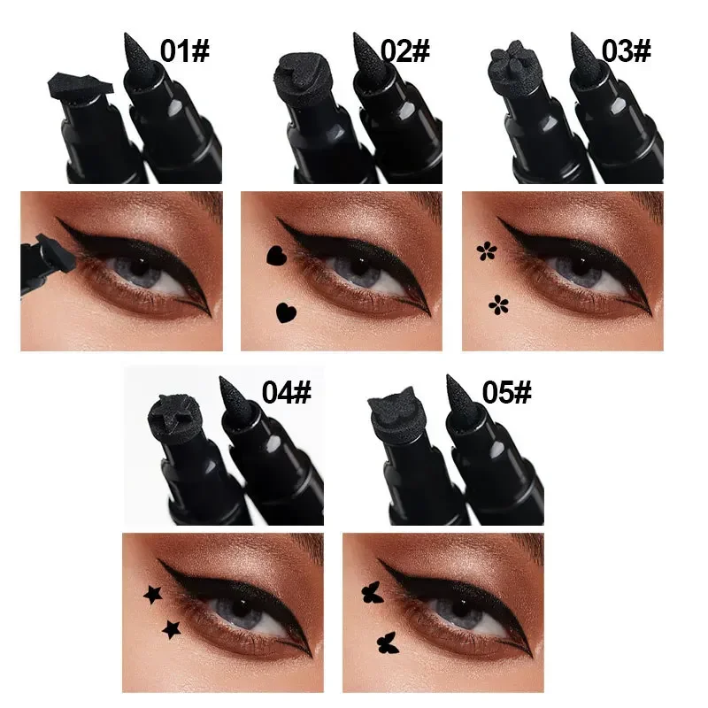 ปากกาอายไลเนอร์แบบ2อิน1ปากกาซี - Waterproof Liquid Eyeliner Pen บทวิจารณ์และราคา
