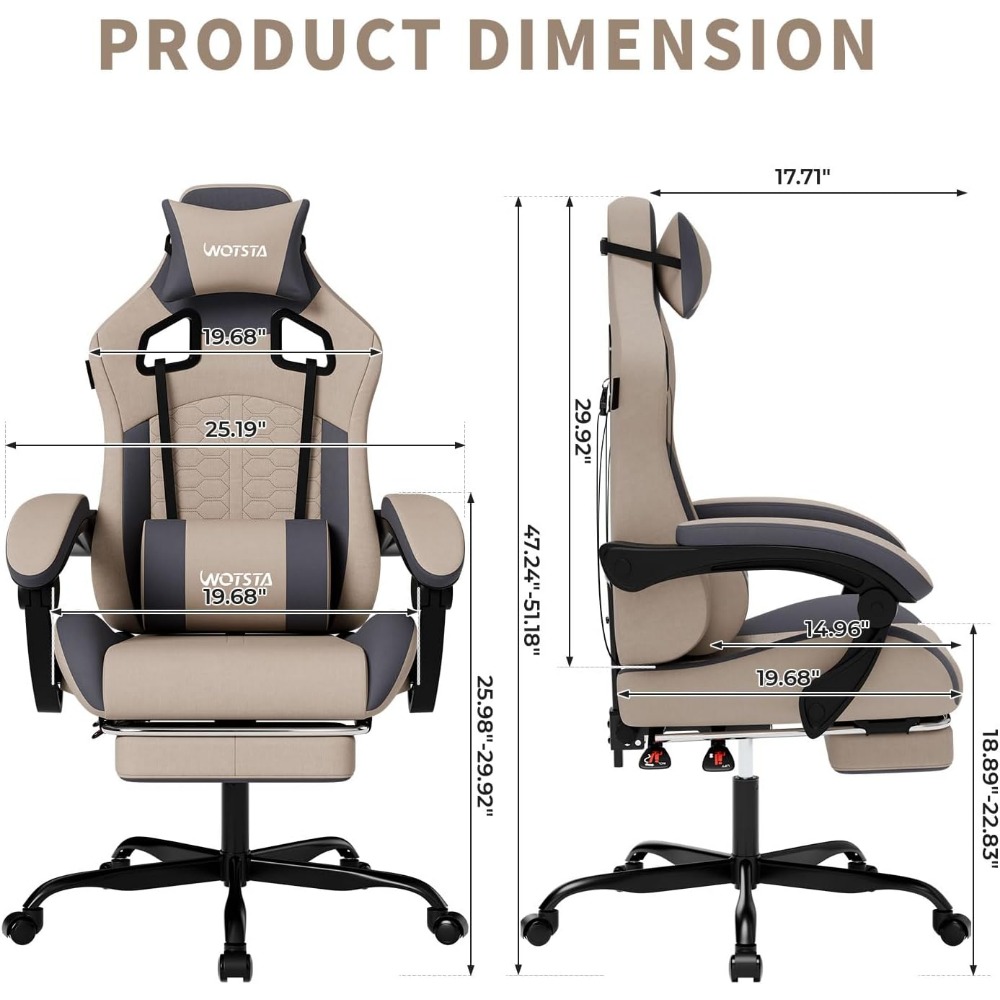เก้าอี้เกมมิ่งตามหลักสรีรศาสตร - Massage บทวิจารณ์และราคา