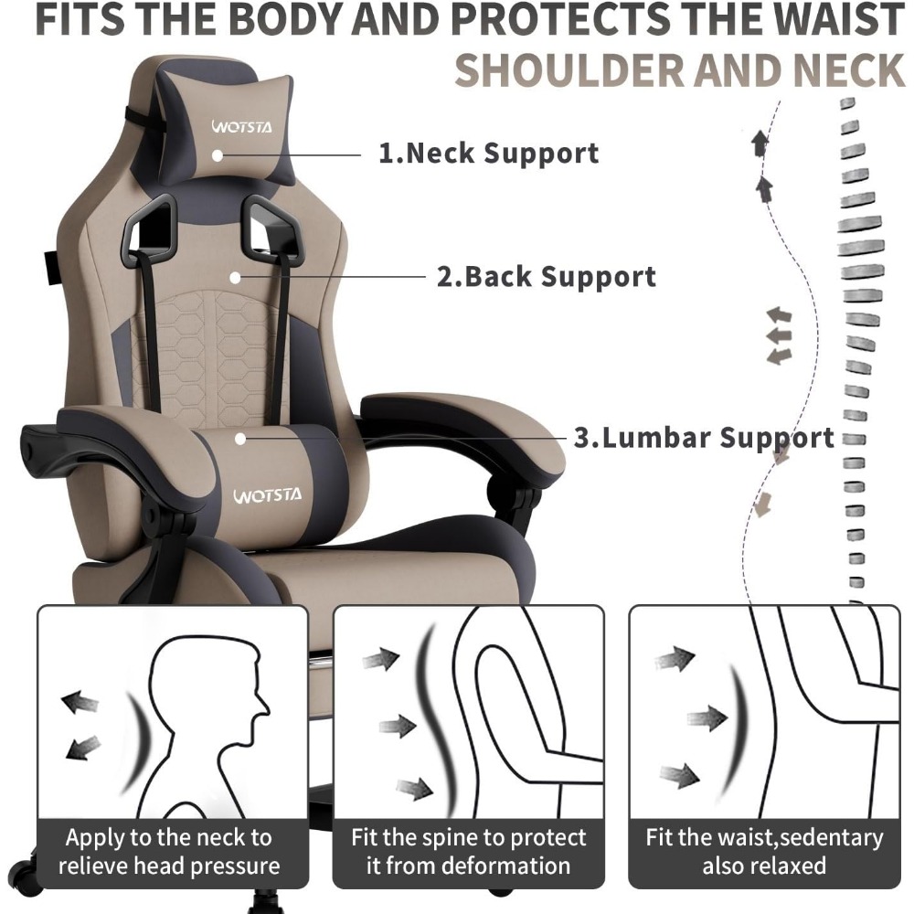 เก้าอี้เกมมิ่งตามหลักสรีรศาสตร - Massage บทวิจารณ์และราคา