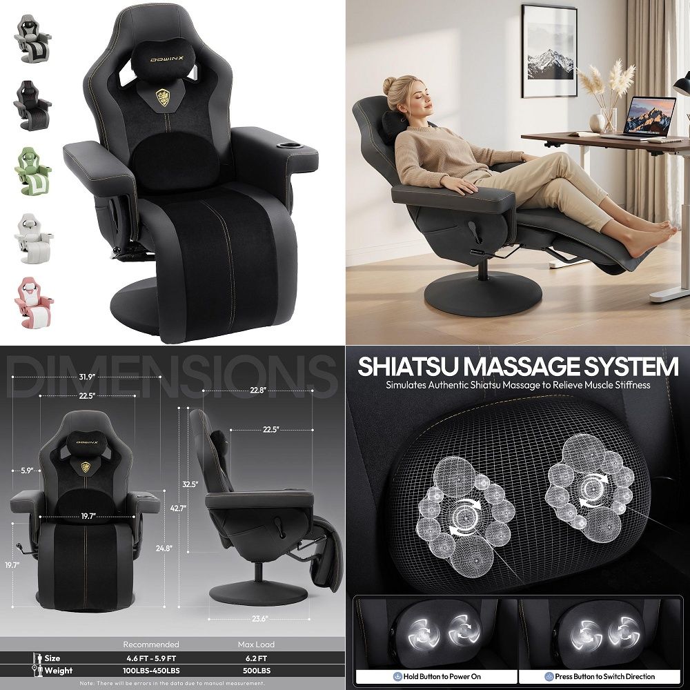 เก้าอี้เกมมิ่ง M6 พร้อมระบบควบ - Massage บทวิจารณ์และราคา