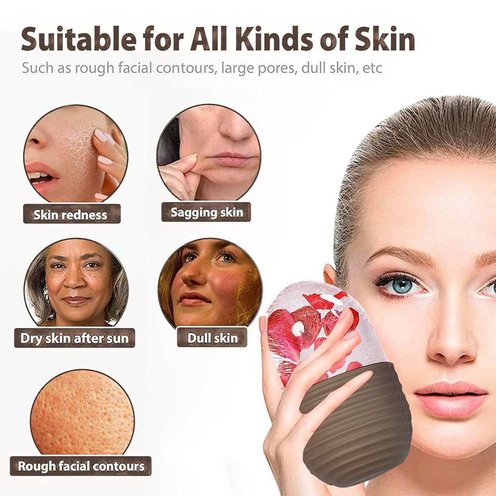 ลูกกลิ้งน้ำแข็งซิลิโคน 1 ชิ้น  - Face Ice Roller Puffiness บทวิจารณ์และราคา