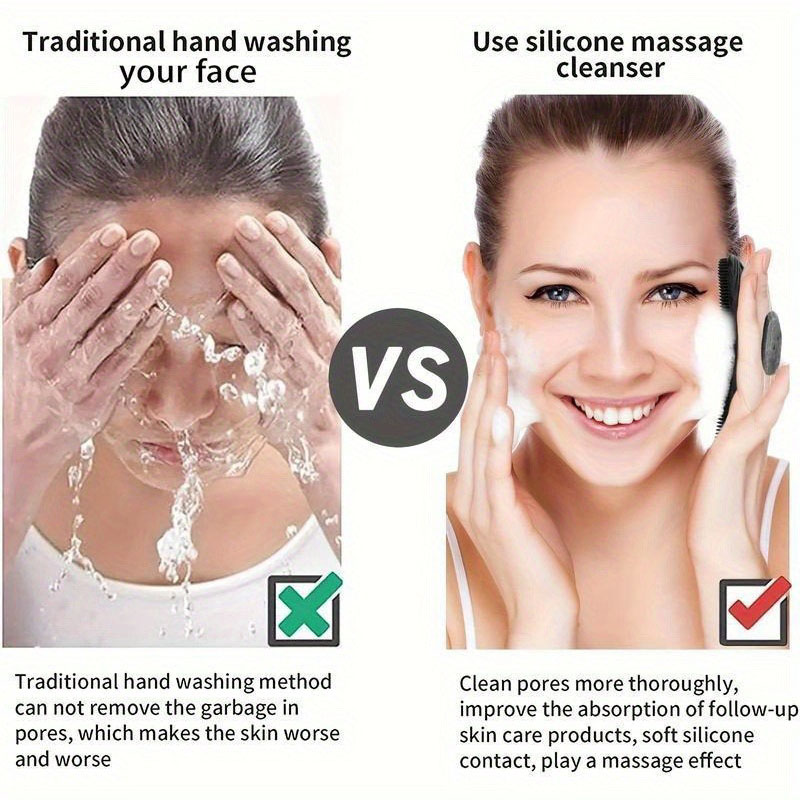 แปรงอาบน้ำซิลิโคนขัดผิวแบบพกพา - Silicone Face Scrubber Electric บทวิจารณ์และราคา