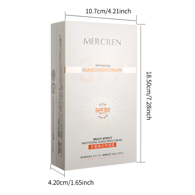 เมอร์ซิเลน ครีมกันแดดสำหรับผิว - Spf 50 Waterproof Sunscreen บทวิจารณ์และราคา