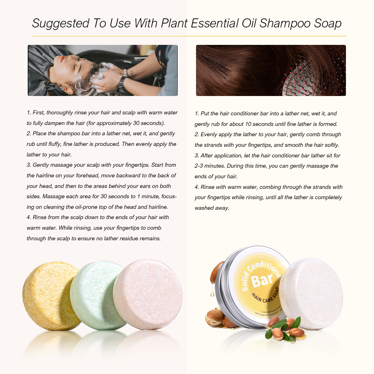 สบู่แชมพูบำรุงผมสูตรน้ำมันหอมร - Hair Care บทวิจารณ์และราคา