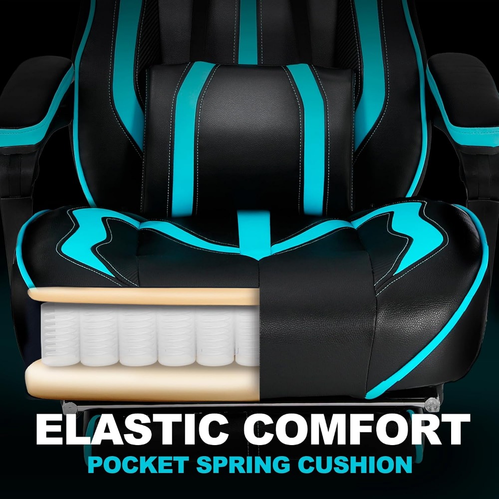 เก้าอี้เกมมิ่งเพื่อสุขภาพพร้อม - Massage บทวิจารณ์และราคา