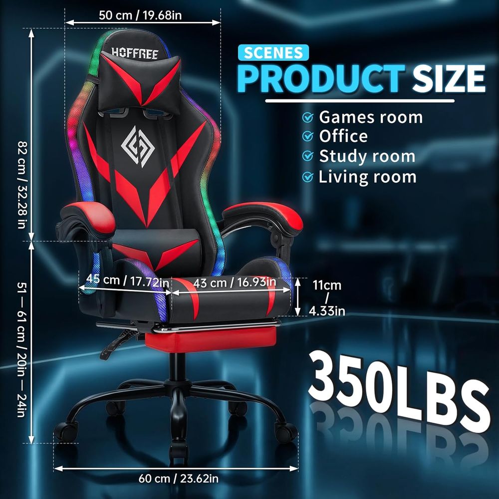 เก้าอี้เล่นเกมพนักพิงสูงตามหลั - Massage บทวิจารณ์และราคา